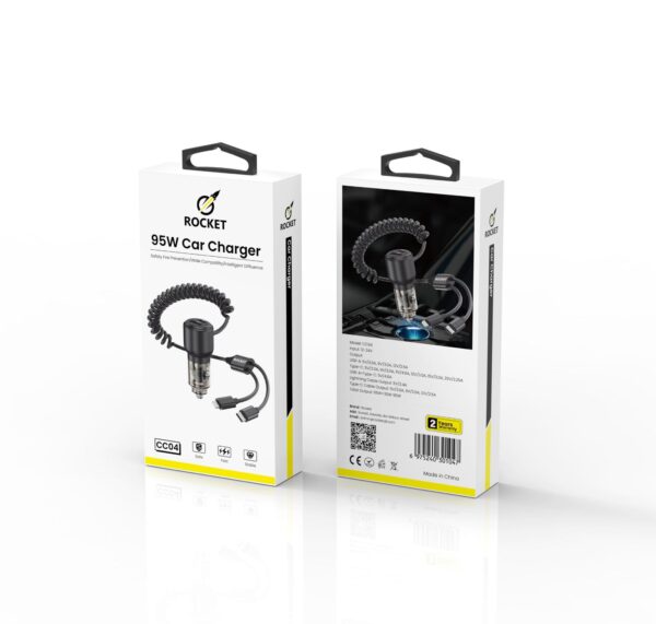 راس شحن للسيارة مع وايرين 95 واط