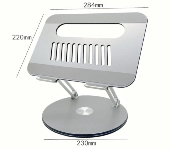 ستاند ايباد/لابتوب دوران 360 مصنوع من الألمنيوم يتحمل وزن لغاية 30 كغ من شركة روكت ROCKET-(C24)