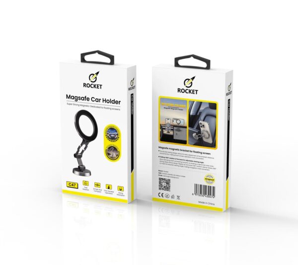 ستاند ماج سيف يركب (جام- طبلون - ديكور السيارة) ثابت وقوي ROCKET-(C47)