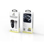 شاحن سيارة بقوة 60w مع كيبل ايفون 30w اصلي من شركة ROCKET
