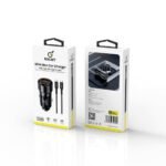 شاحن سيارة بقوة 60w مع كيبل تايب سي 60w اصلي من شركة ROCKET