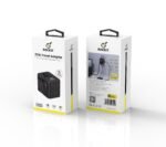 محول كهربائي عالمي للسفر 4 في 1 يحتوي على منفذين شحن Type-C بقدرة 25 واط ومنفذ USB بقدرة 18 واط من شركة ROCKET رمز المنتج (HC10) (Travel adapter fast charger)