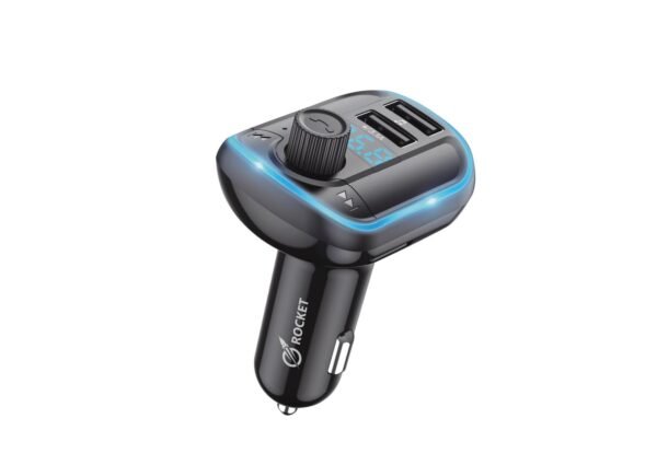 ⁦Mp3 للسيارة يحتوي على منفذين USB ومشغل الوسائط FM Transmitter) Bluetooth) من شركة ROCKET⁩ - الصورة ⁦2⁩