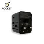⁦محول كهربائي عالمي للسفر 4 في 1 يحتوي على منفذين شحن Type-C بقدرة 25 واط ومنفذ USB بقدرة 18 واط من شركة ROCKET رمز المنتج (HC10) (Travel adapter fast charger)⁩ - الصورة ⁦8⁩