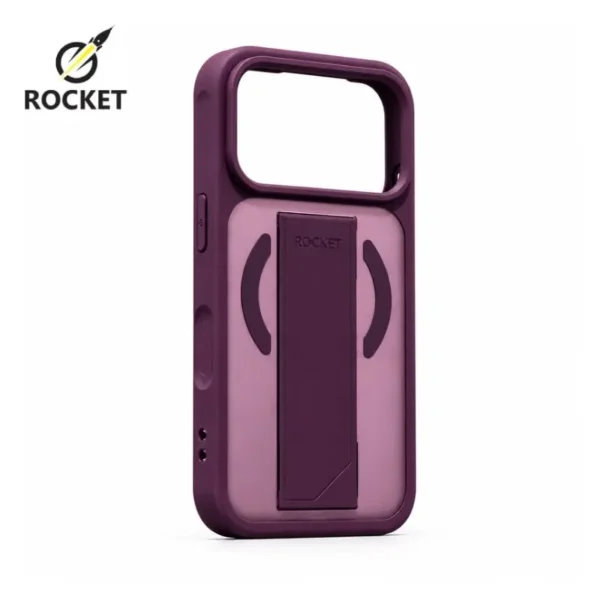 ⁦كفر ROCKET الشفاف المطفي بخاصية الماج سيف مع مسكة ربل⁩ - الصورة ⁦5⁩
