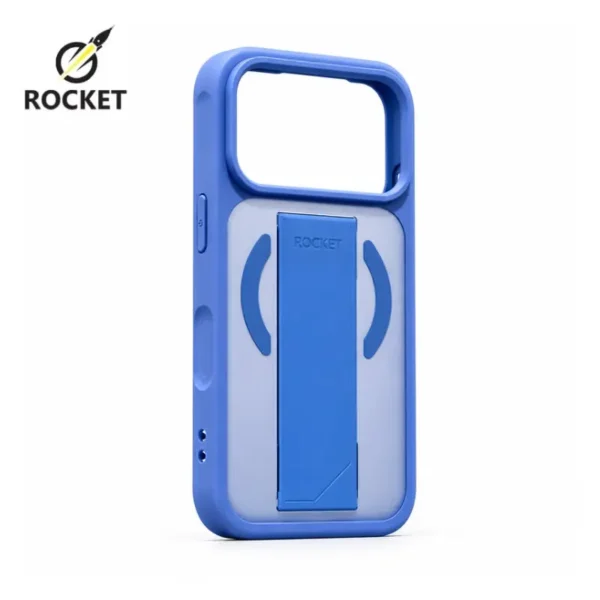 ⁦كفر ROCKET الشفاف المطفي بخاصية الماج سيف مع مسكة ربل⁩ - الصورة ⁦4⁩