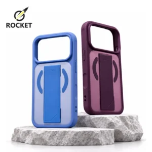 كفر ROCKET الشفاف المطفي بخاصية الماج سيف مع مسكة ربل