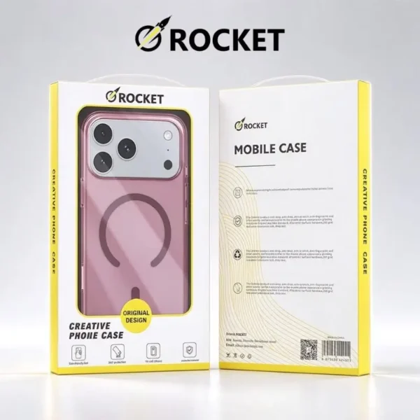 ⁦كفر شفاف نحيف المعروف بالريشة بألوان جذابة من ROCKET⁩ - الصورة ⁦6⁩